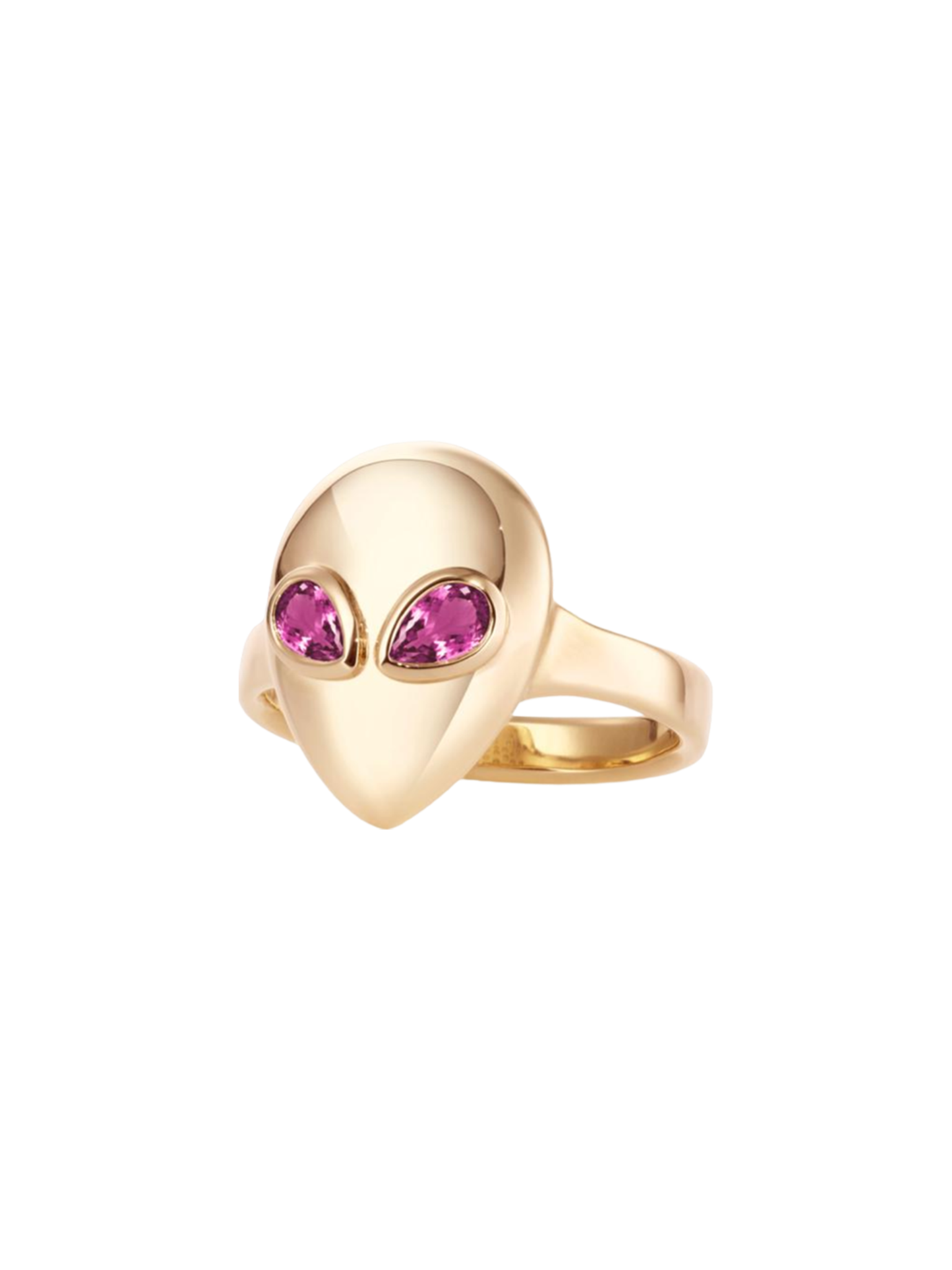 Alien ring pink tourmaline